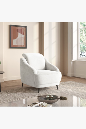 Moderner Blues Sessel mit verstellbarer Kopfstütze und